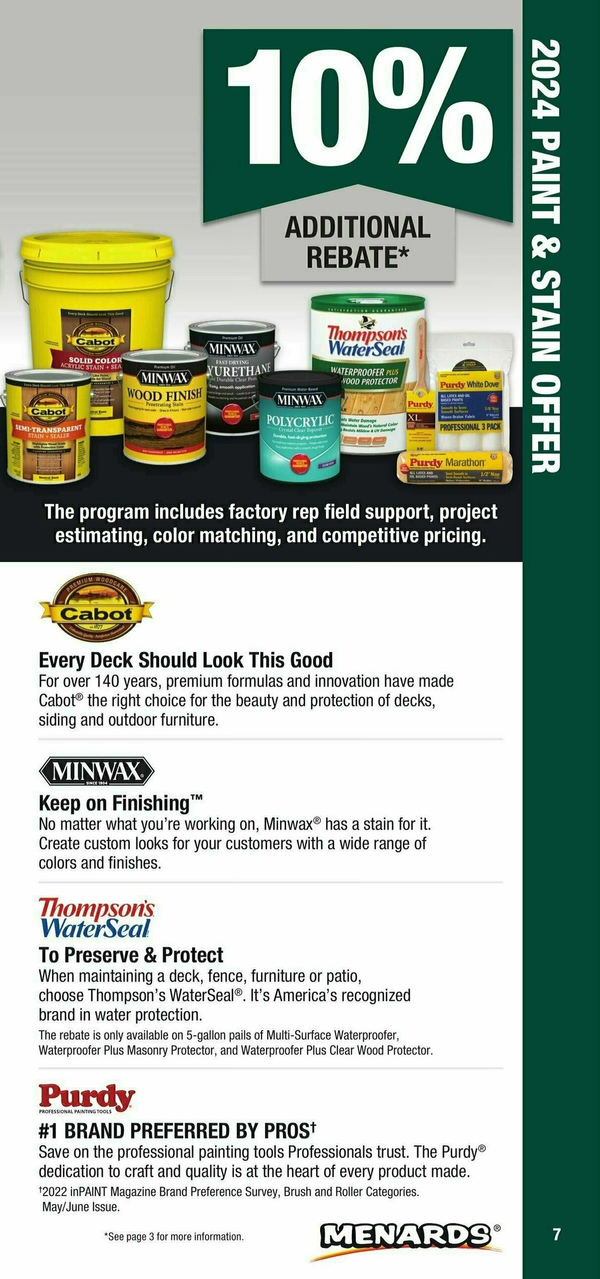 Menards Contractor Card Brochure Weekly Ad from January 1