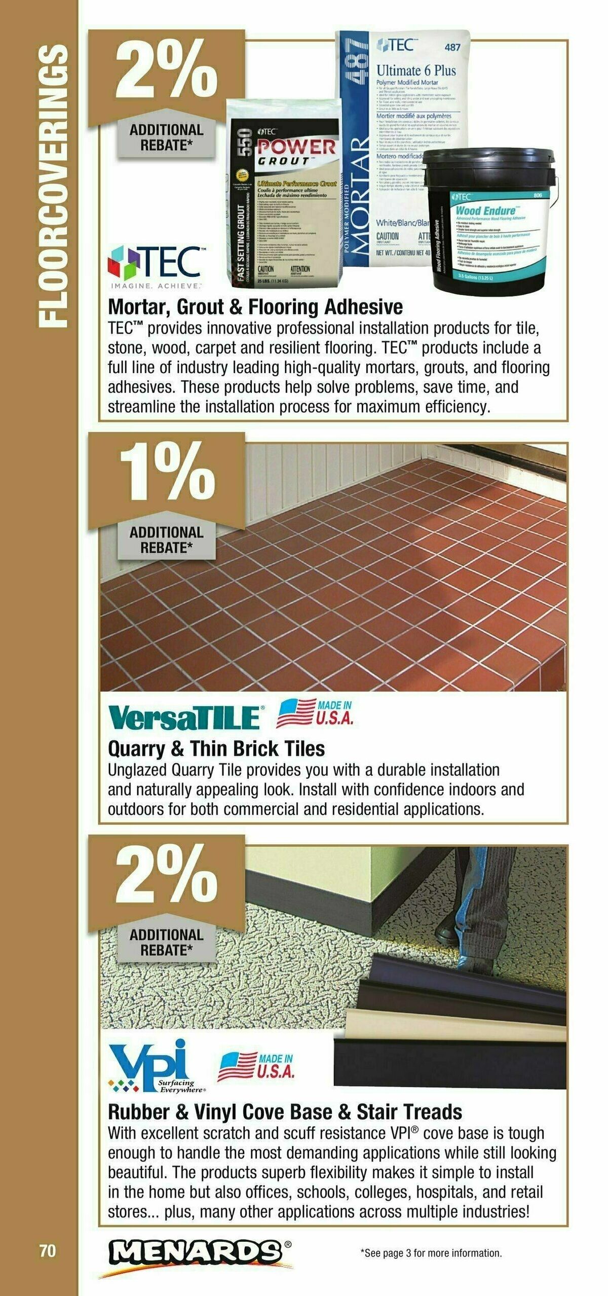 Menards Contractor Card Brochure Weekly Ad from January 1