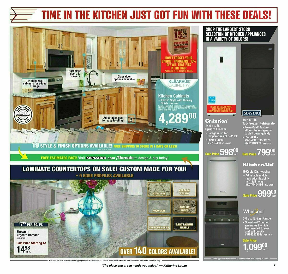 Menards Big Buys, Big Savings! Sale Weekly Ad from January 3