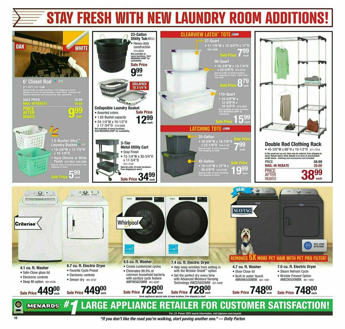 Menards Big Buys, Big Savings! Sale Weekly Ad from January 3