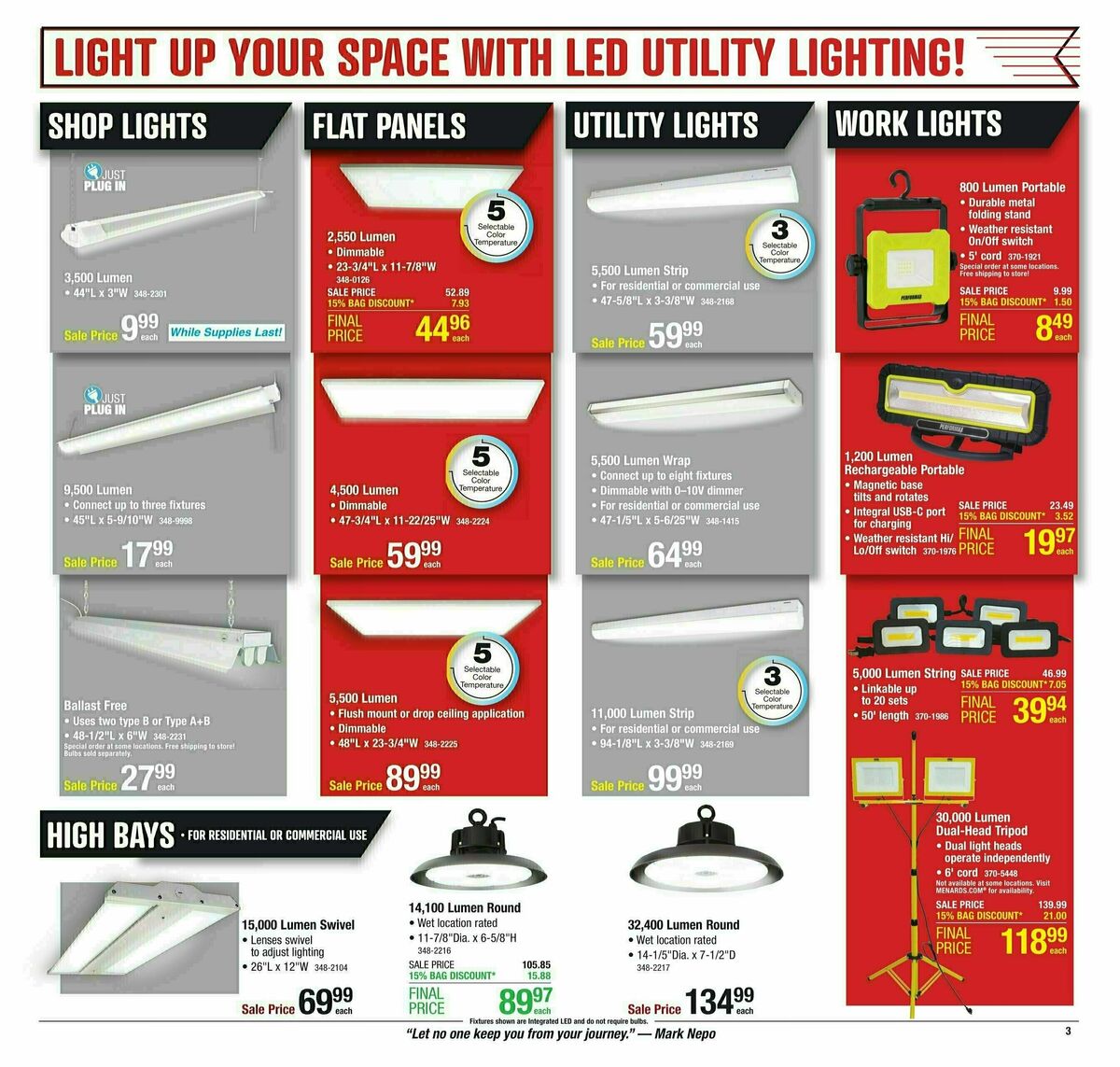 Menards Big Buys, Big Savings! Sale Weekly Ad from January 3