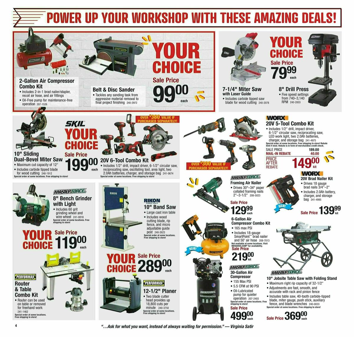 Menards Big Buys, Big Savings! Sale Weekly Ad from January 3