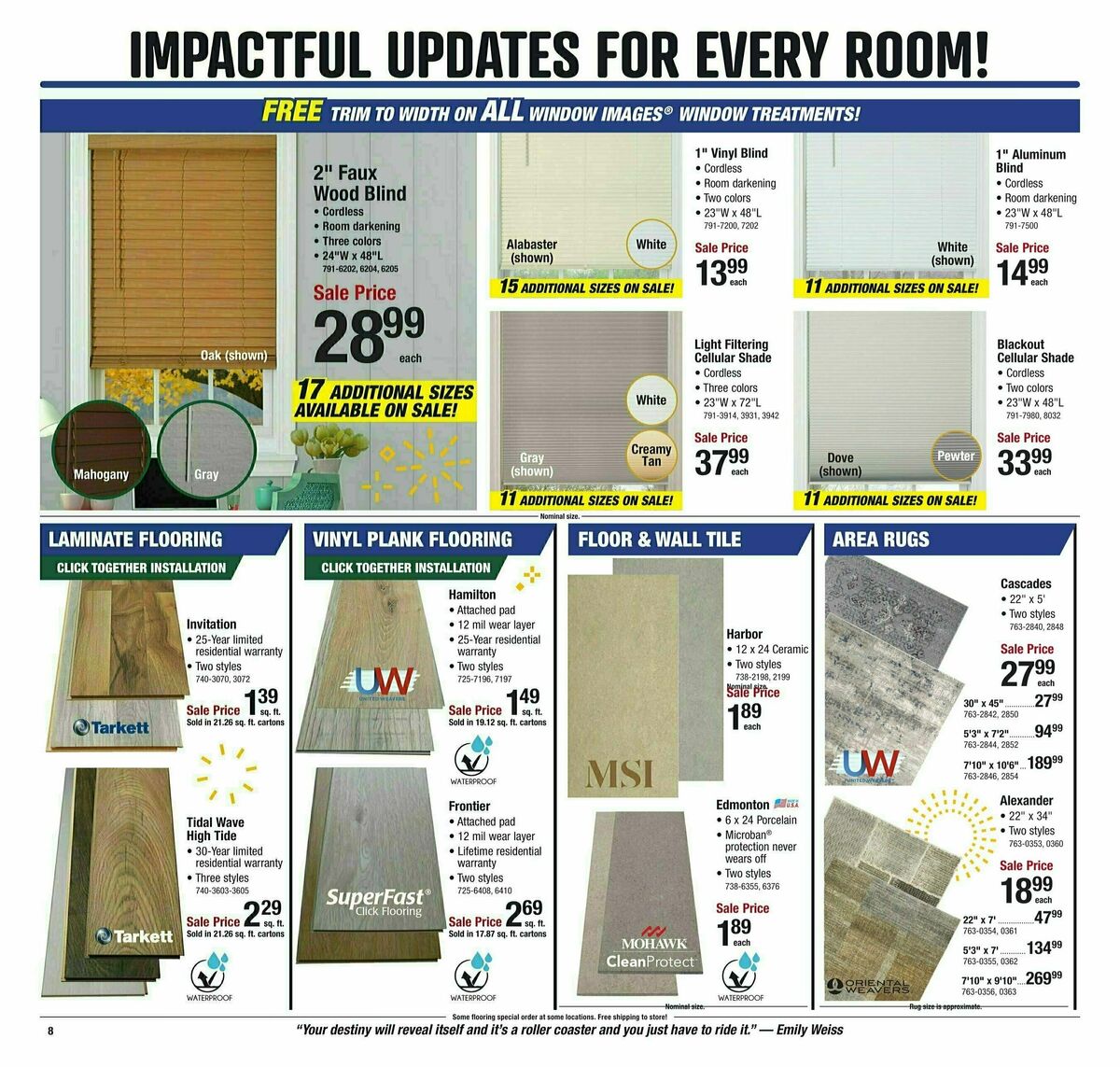 Menards Weekly Ad from January 15