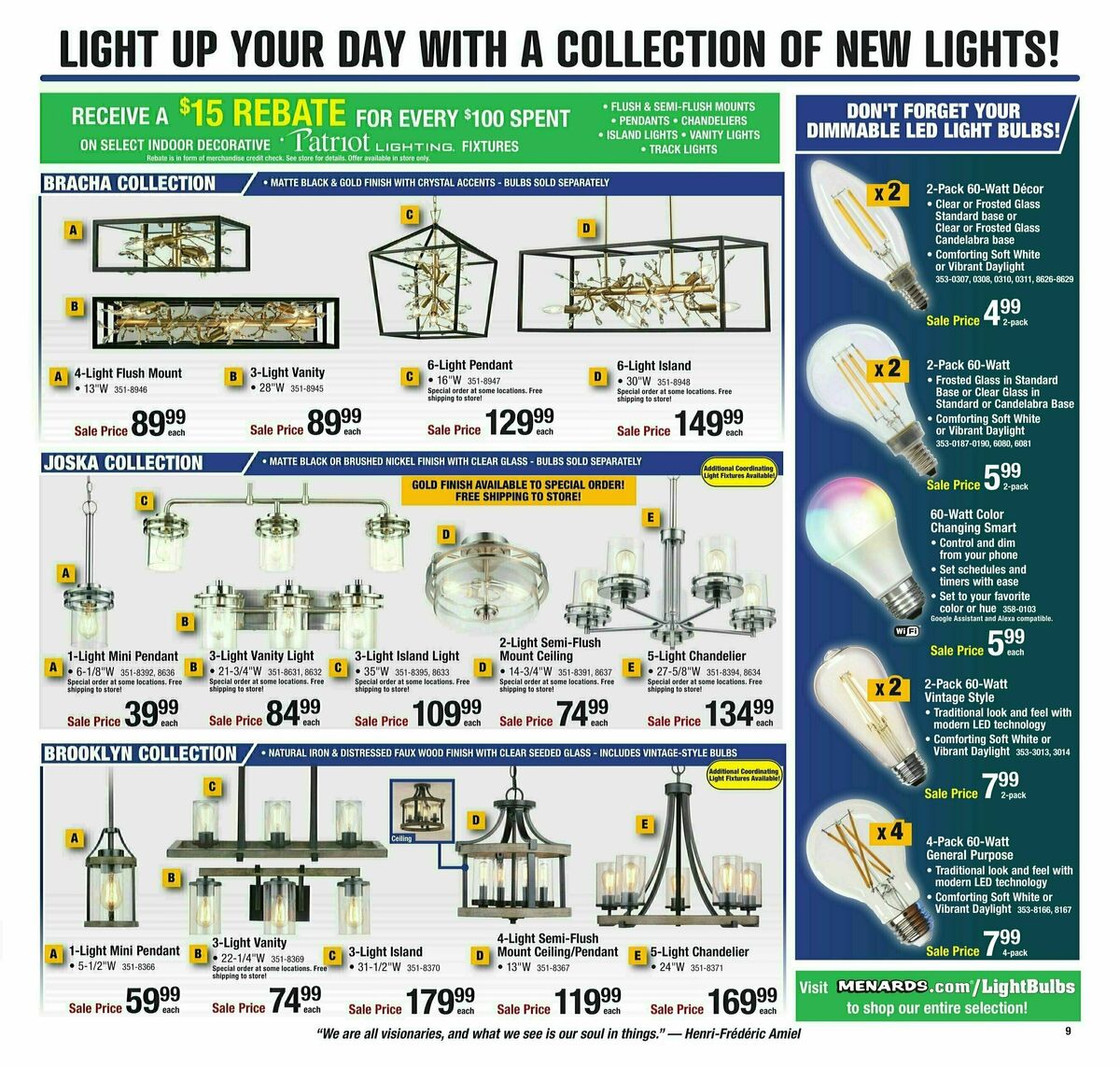 Menards Weekly Ad from January 15