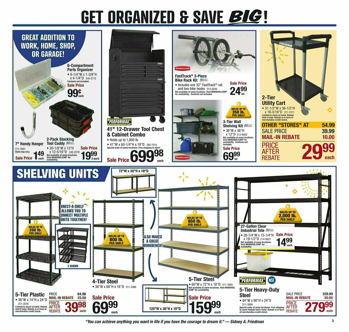 Menards Weekly Ad from January 15