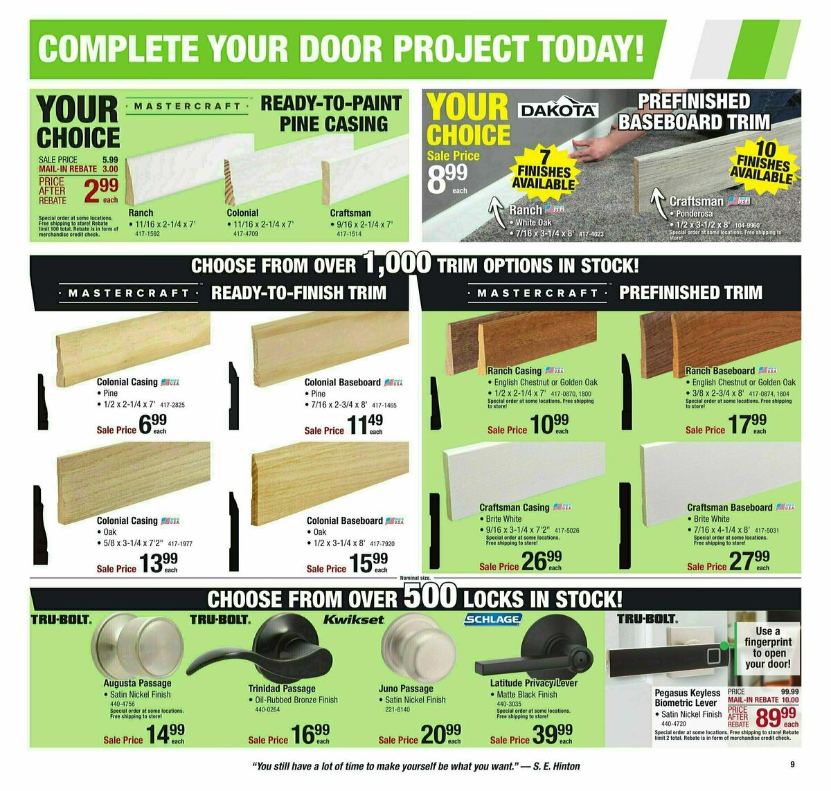 Menards Home Improvement Sale Weekly Ad from January 17