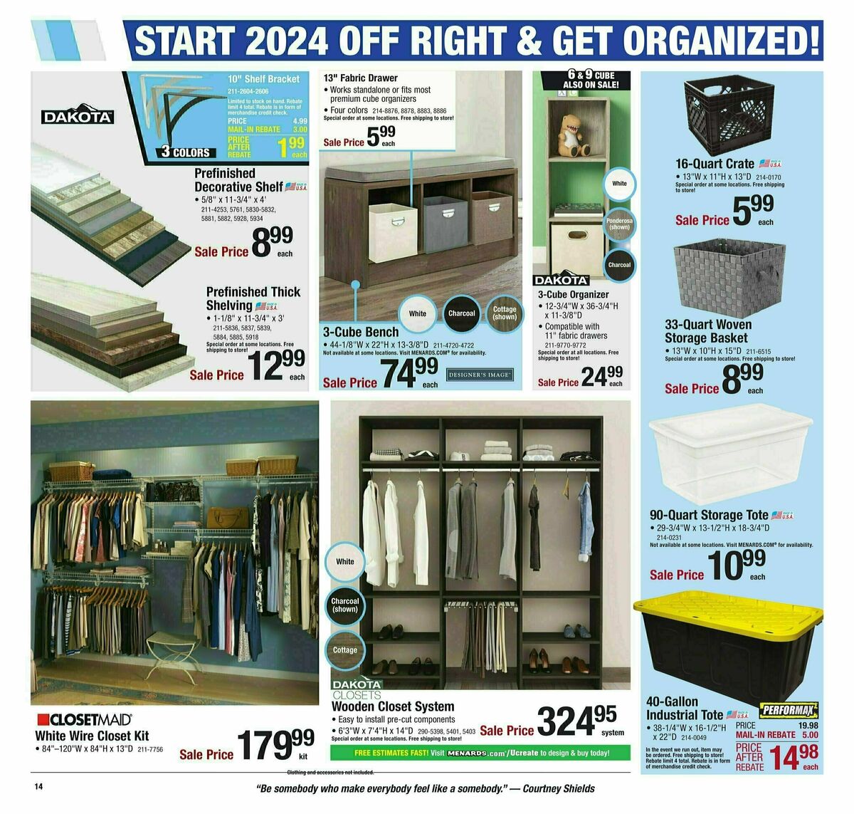 Menards Home Improvement Sale Weekly Ad from January 17