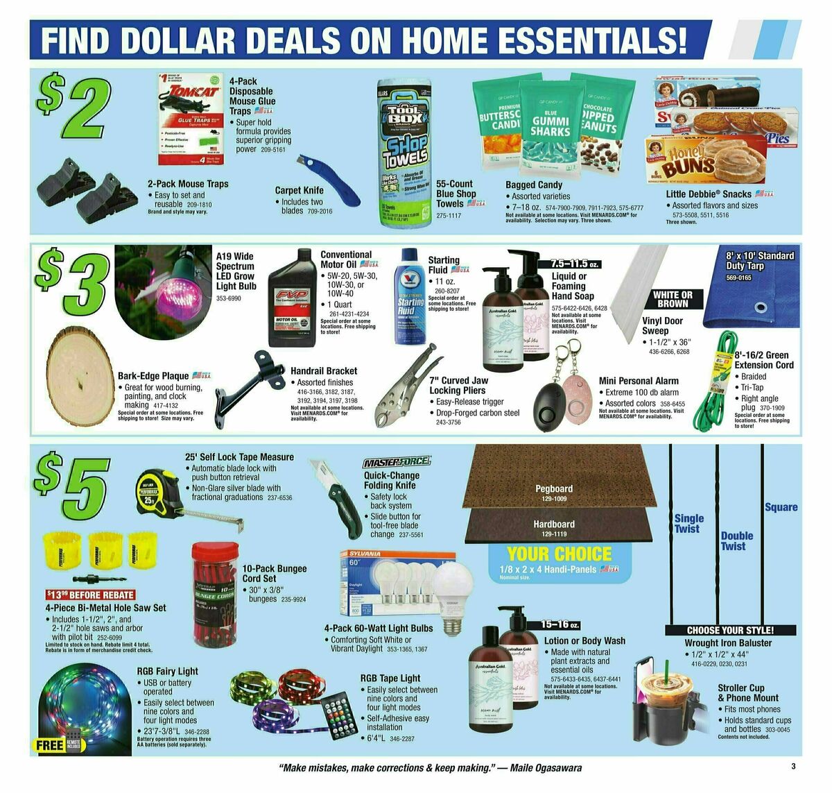 Menards Home Improvement Sale Weekly Ad from January 17