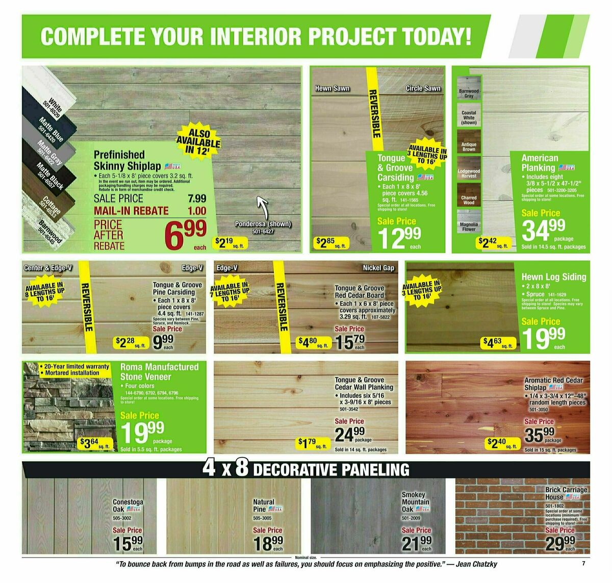 Menards Home Improvement Sale Weekly Ad from January 17