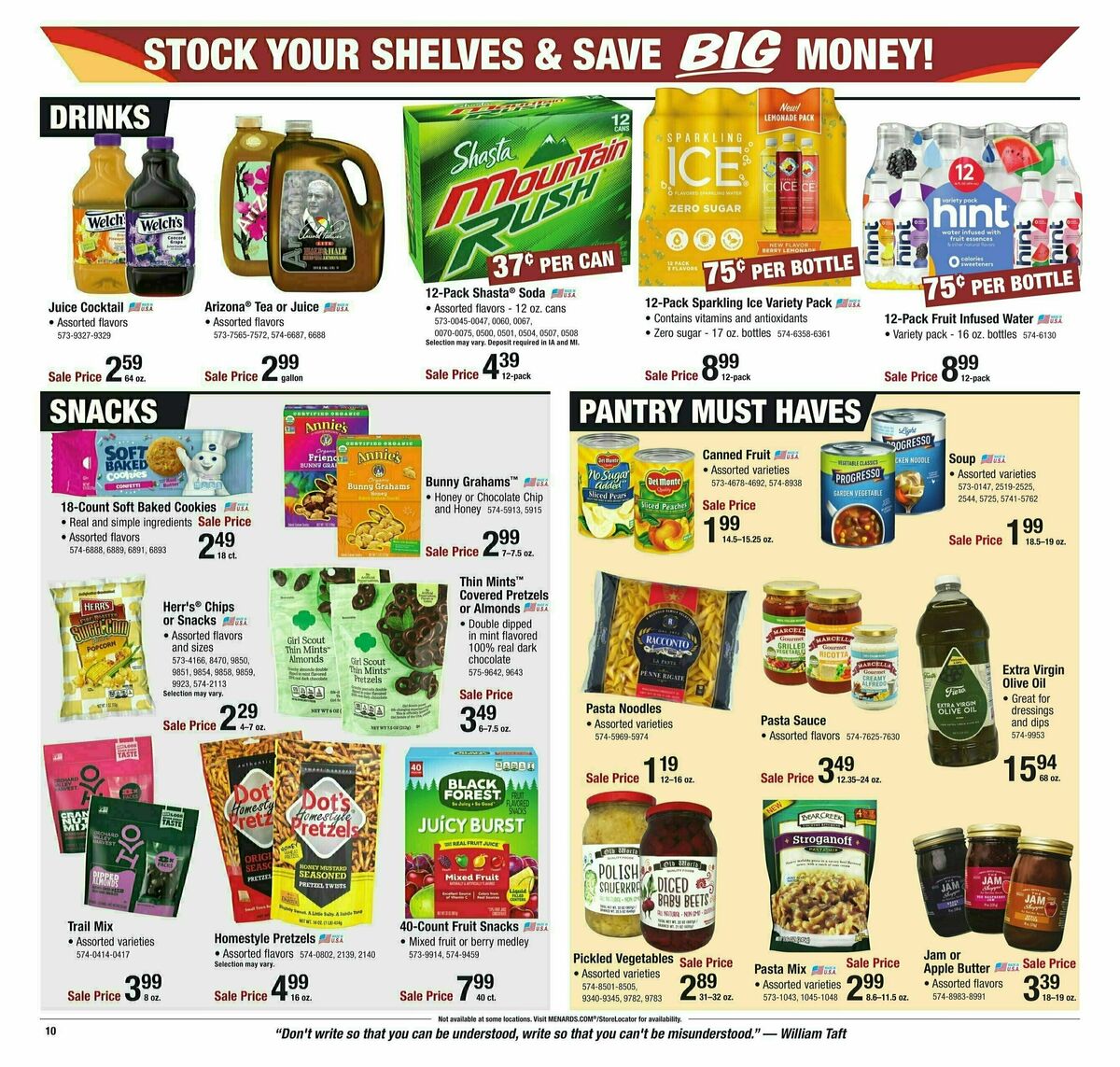 Menards Project Days Sale Weekly Ad from January 24