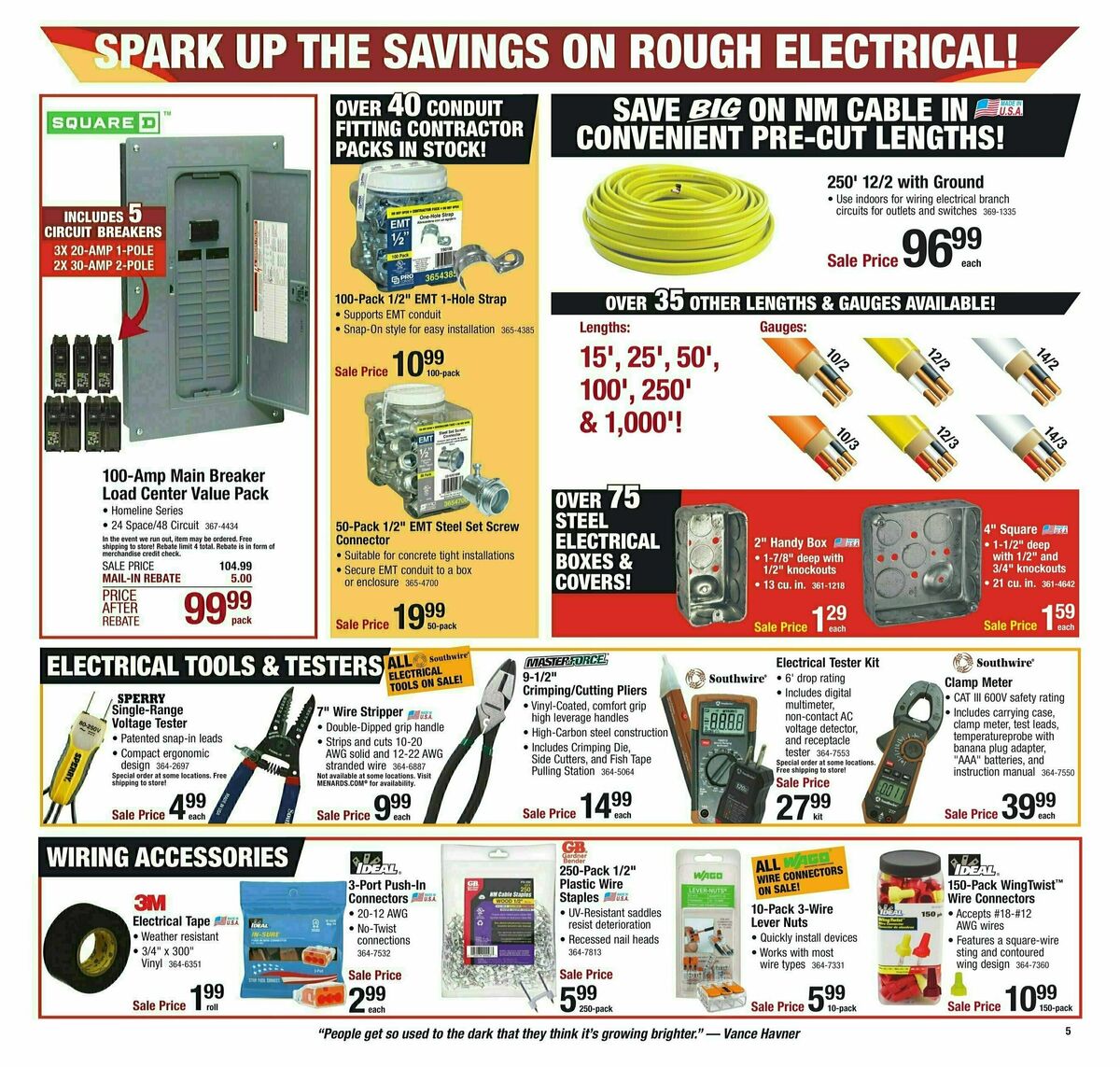 Menards Project Days Sale Weekly Ad from January 24