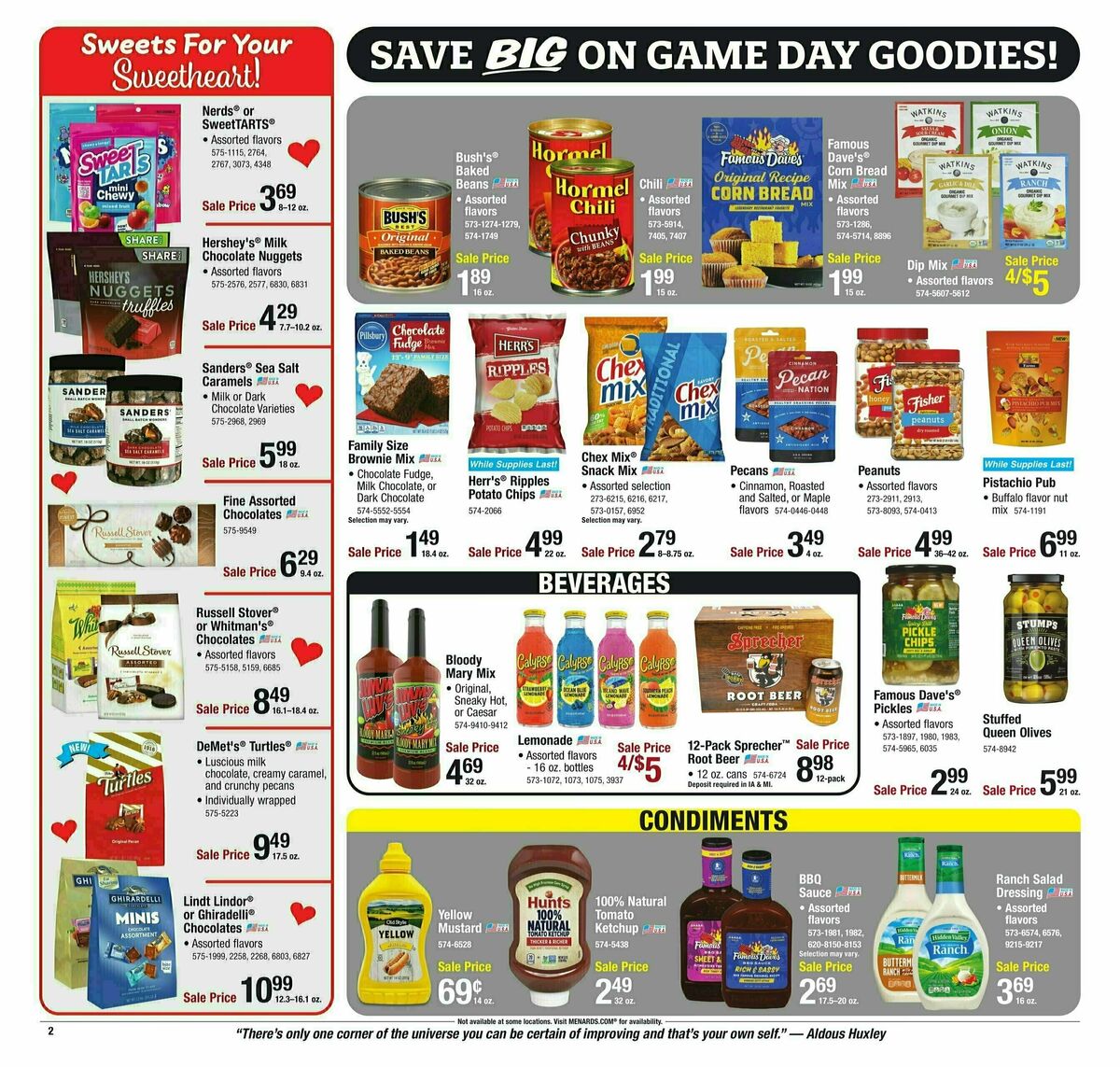 Menards Super Sale - Score Great Savings! Weekly Ad from January 31