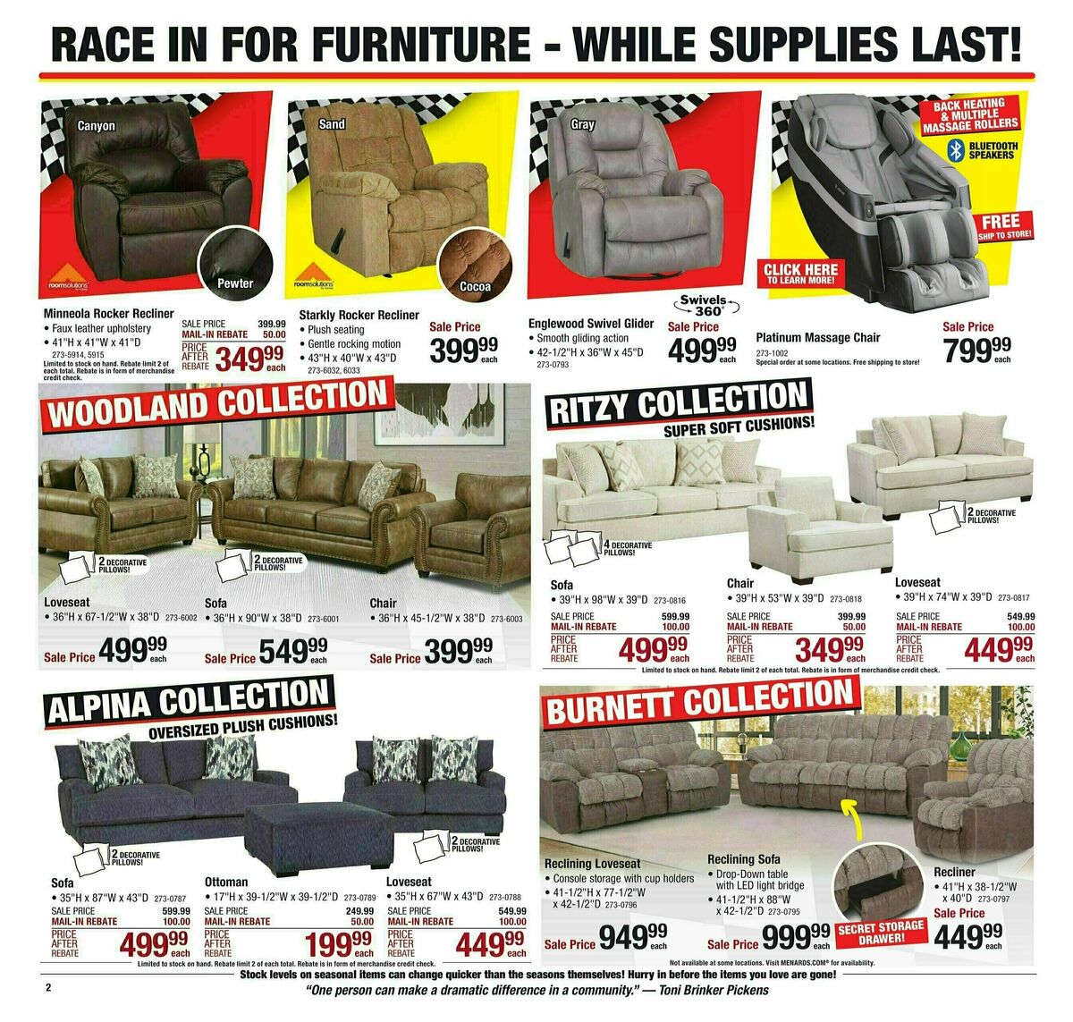Menards Ready. Set. Save. Sale! Weekly Ad from February 7