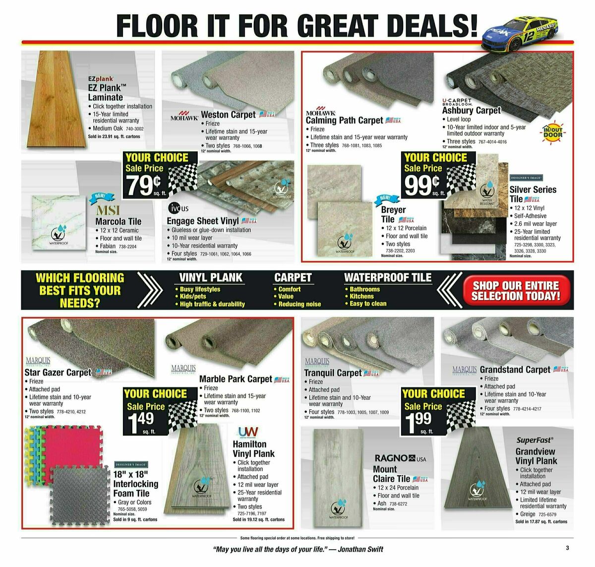 Menards Ready. Set. Save. Sale! Weekly Ad from February 7