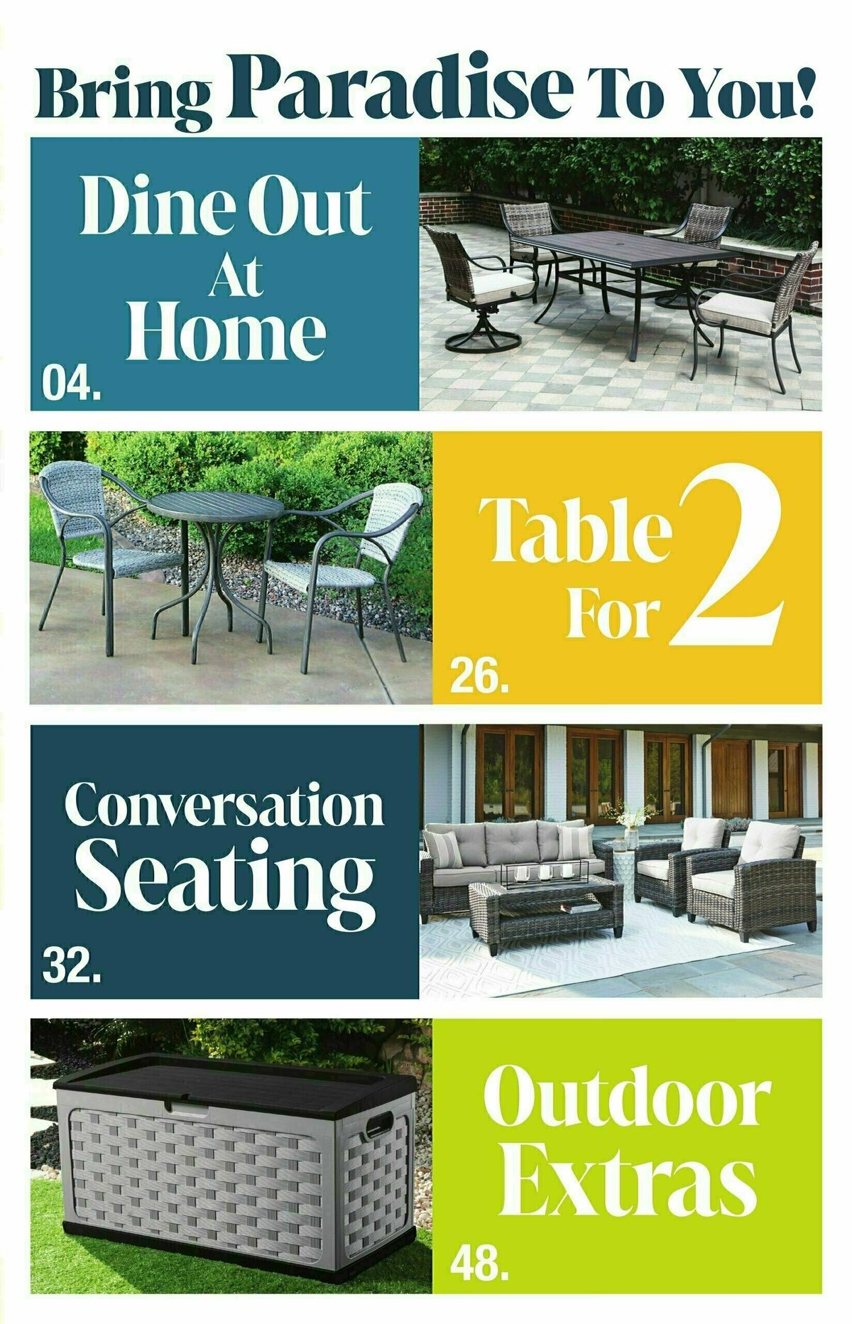 Menards Outdoor Living Catalog Weekly Ad from February 19