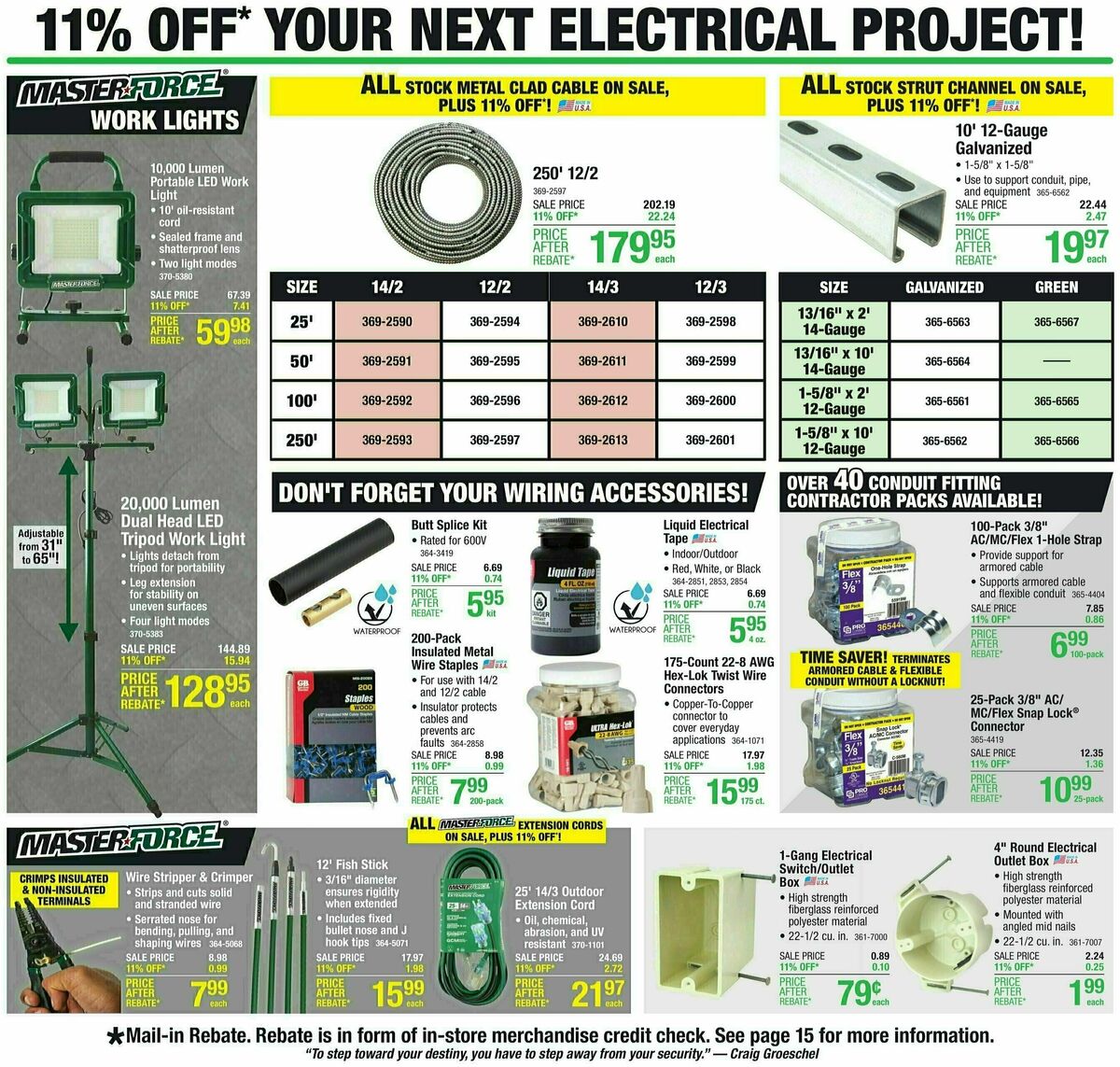 Menards 11% Rebate Sale Weekly Ad from February 22