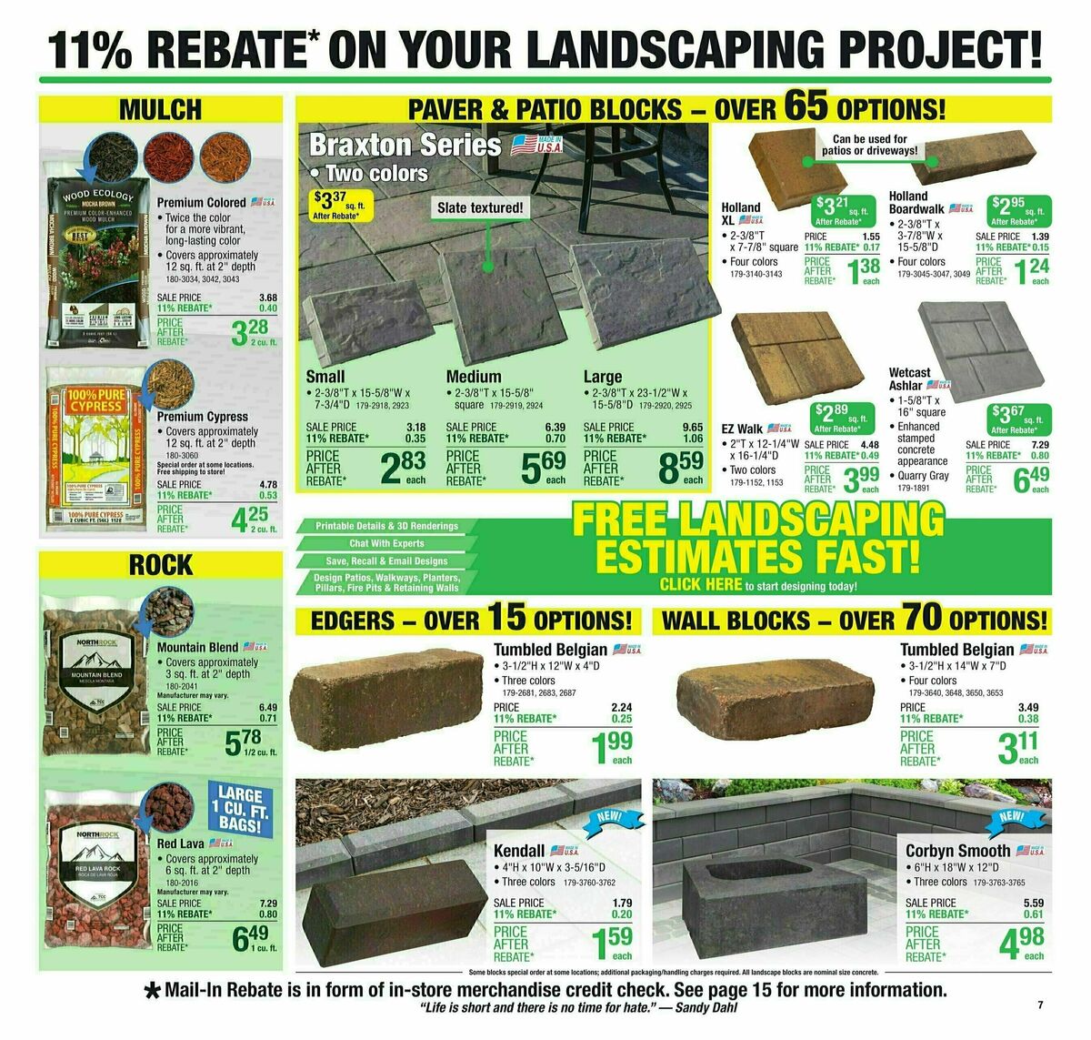 Menards 11% Rebate Sale Weekly Ad from February 28