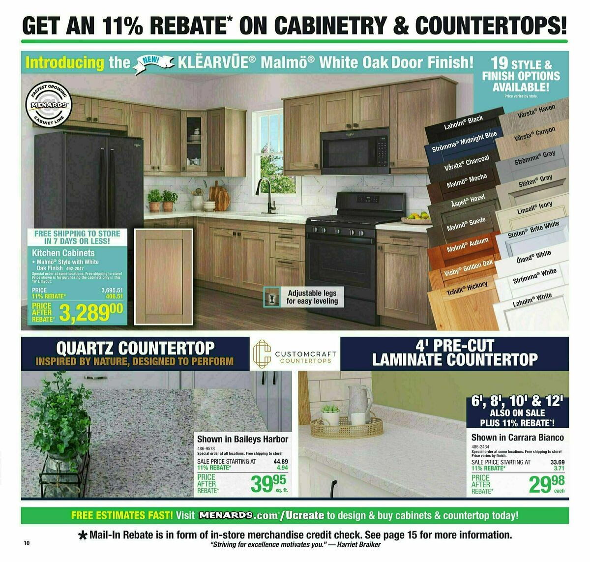 Menards 11% Rebate Sale Weekly Ad from February 28