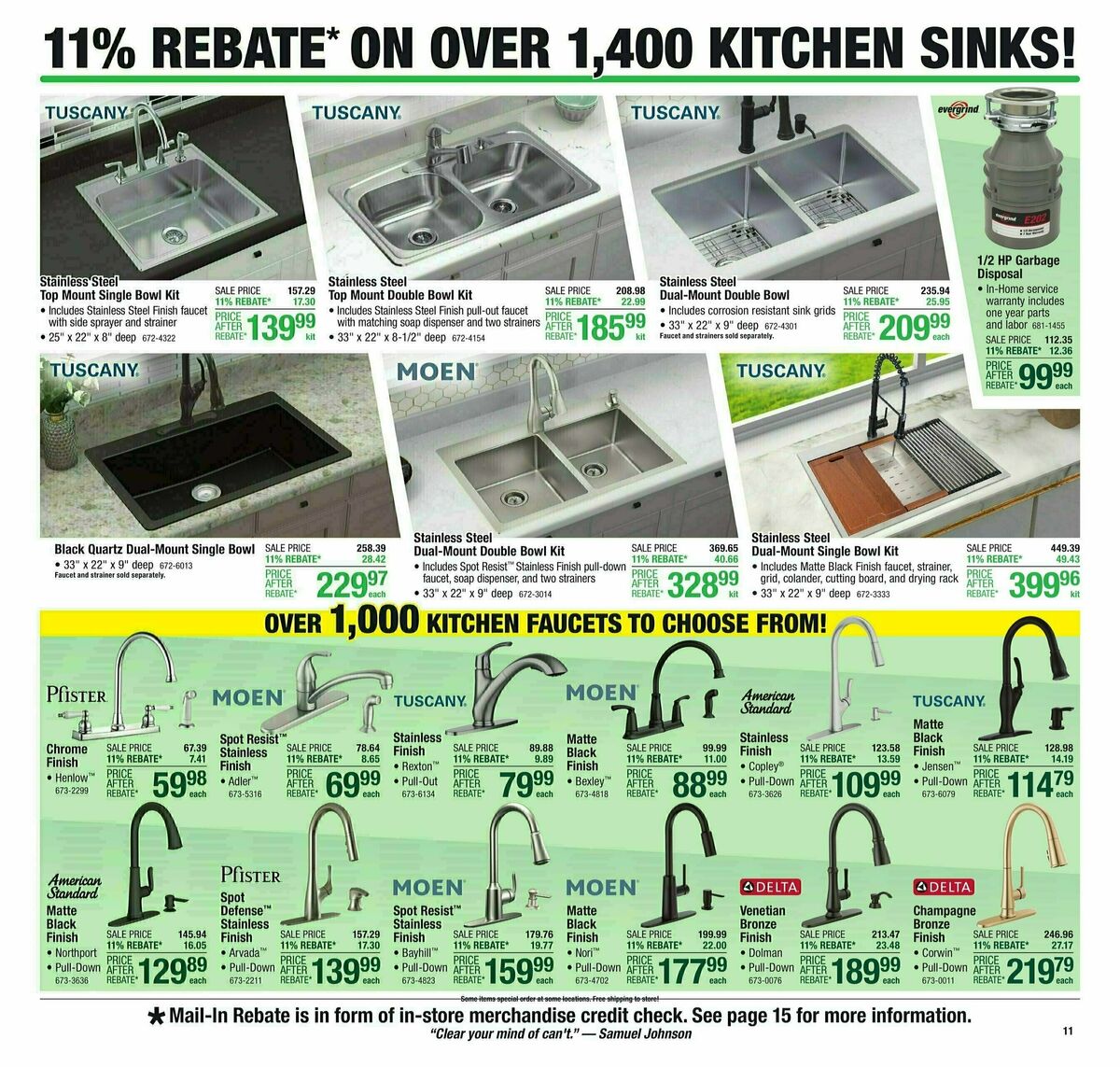 Menards 11% Rebate Sale Weekly Ad from February 28