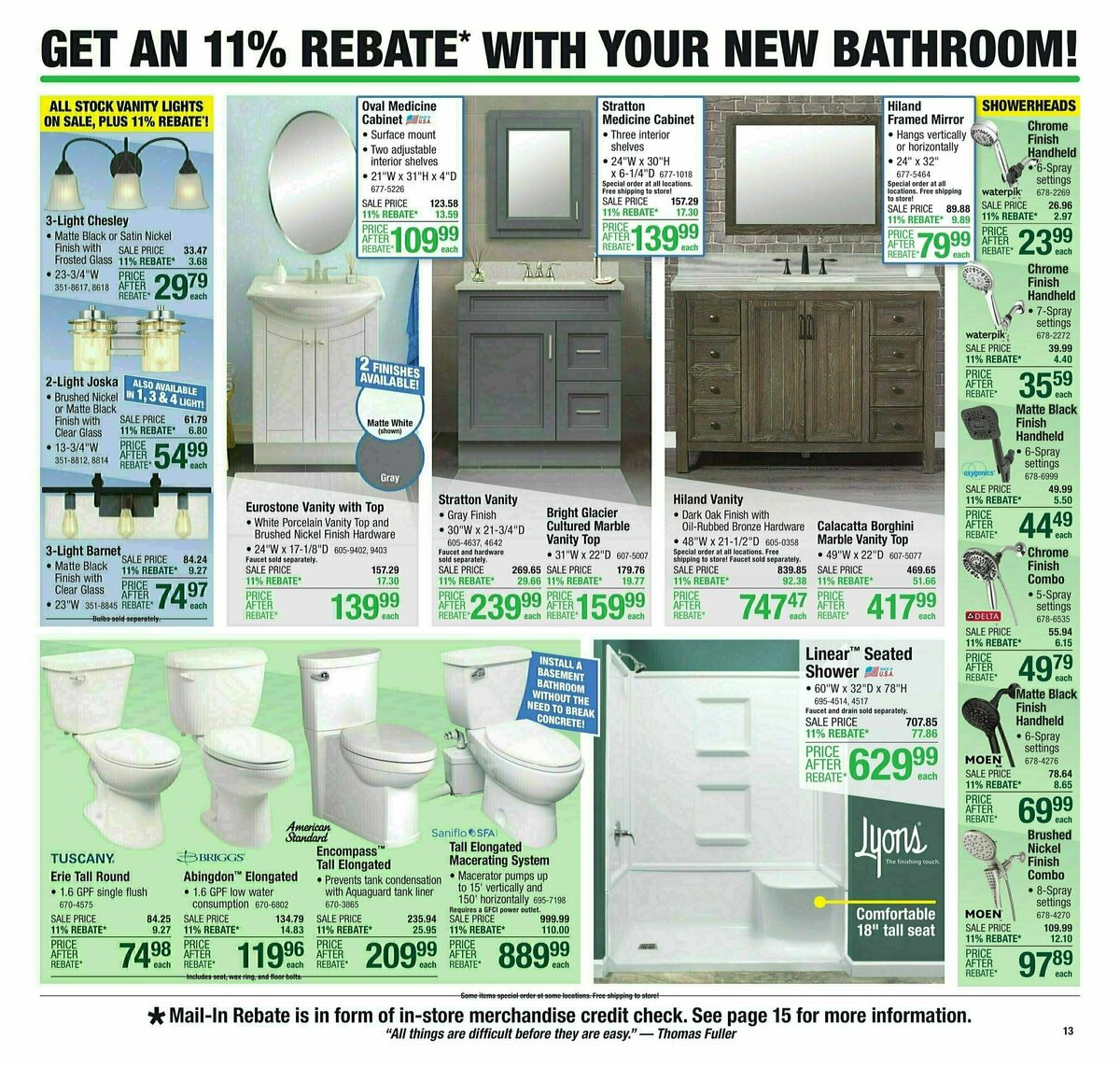 Menards 11% Rebate Sale Weekly Ad from February 28