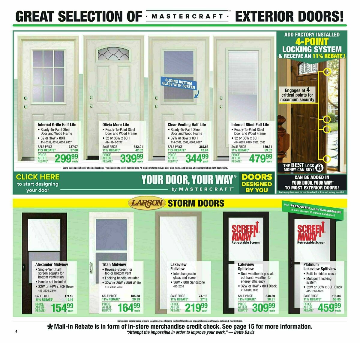 Menards 11% Rebate Sale Weekly Ad from February 28