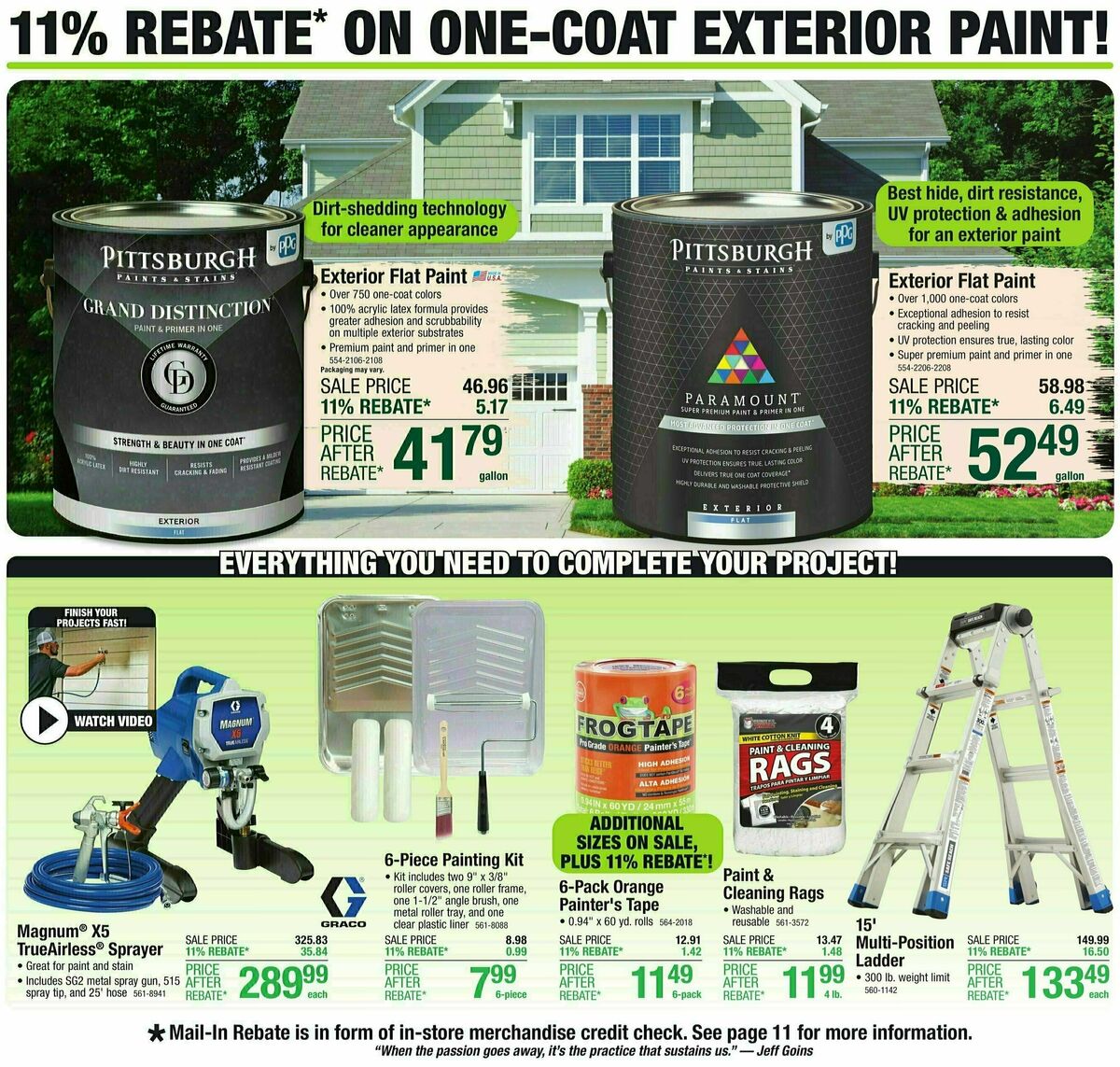 Menards 11% Rebate Sale Weekly Ad from March 6