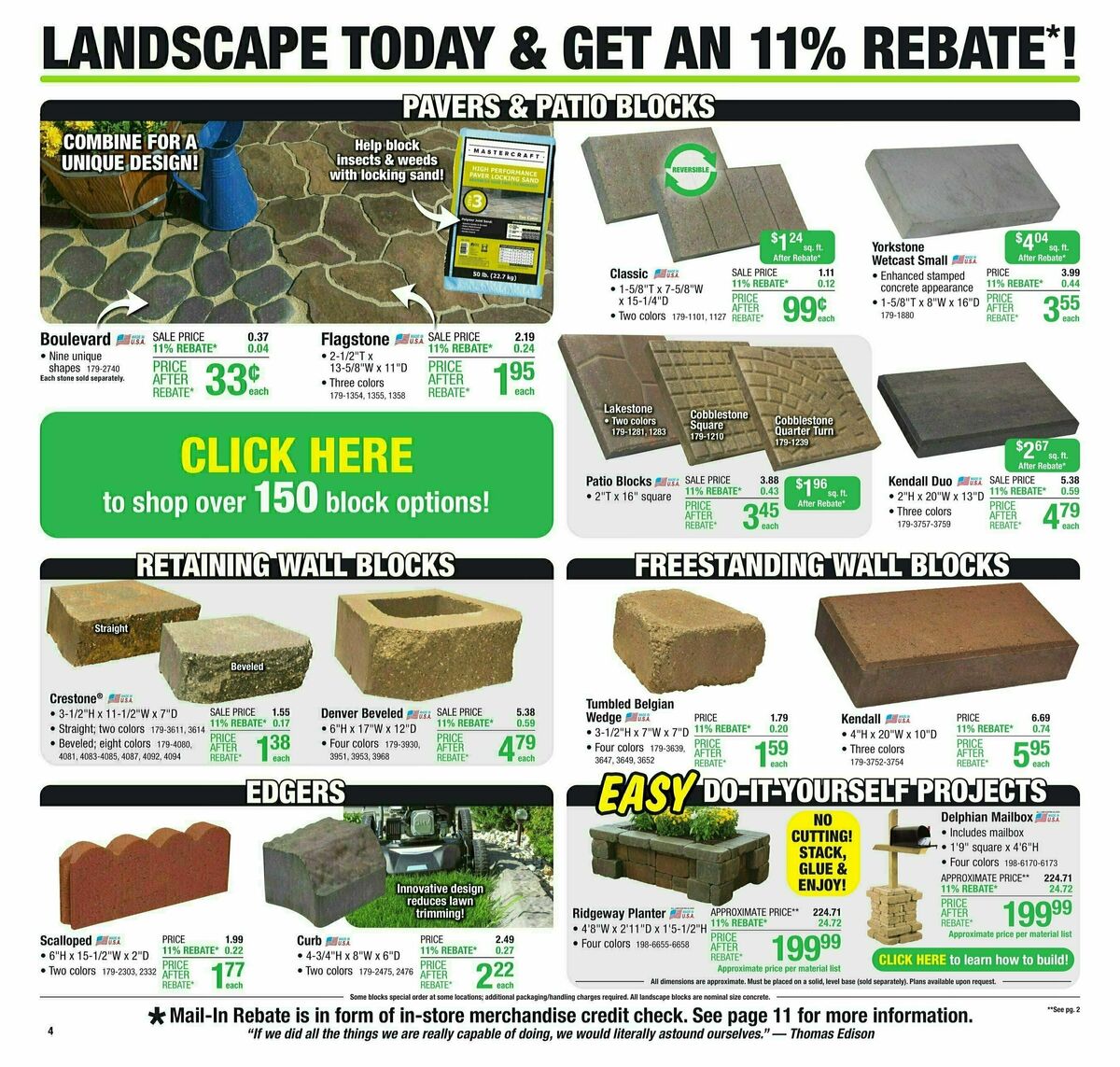 Menards 11% Rebate Sale Weekly Ad from March 6