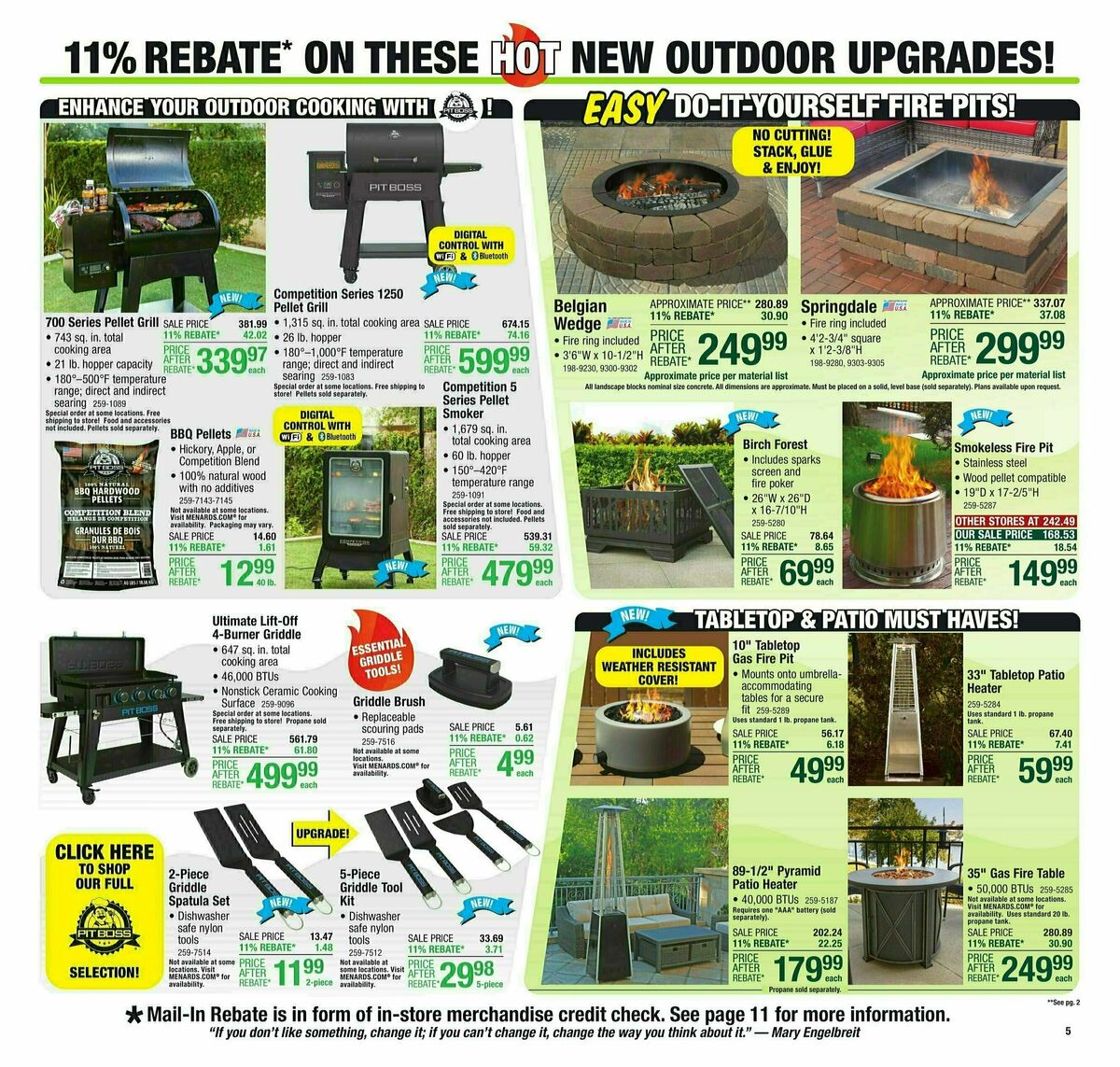 Menards 11% Rebate Sale Weekly Ad from March 6