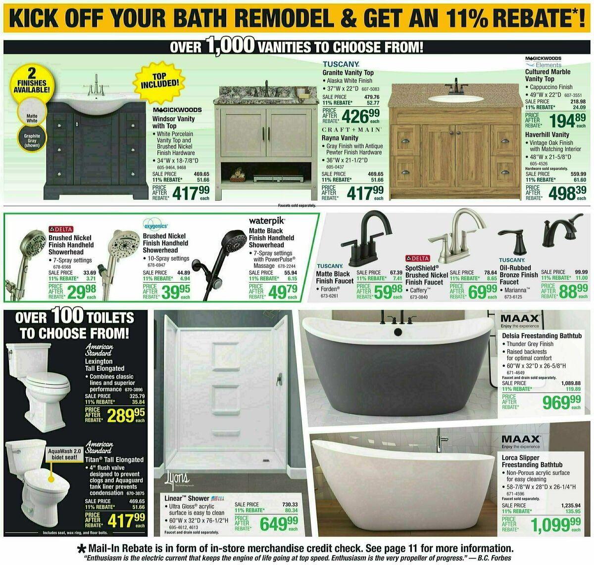 Menards 11% Rebate Sale Weekly Ad from March 13