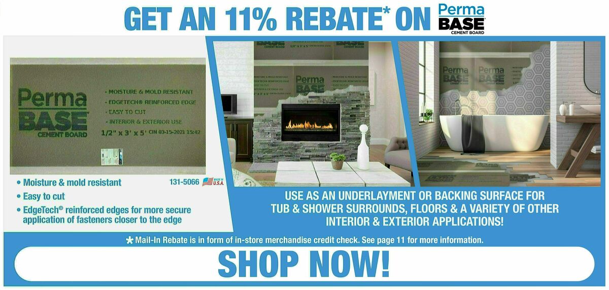 Menards 11% Rebate Sale Weekly Ad from March 13