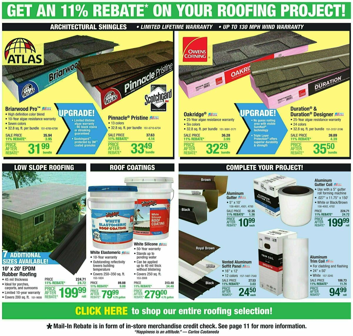 Menards 11% Rebate Sale Weekly Ad from March 20