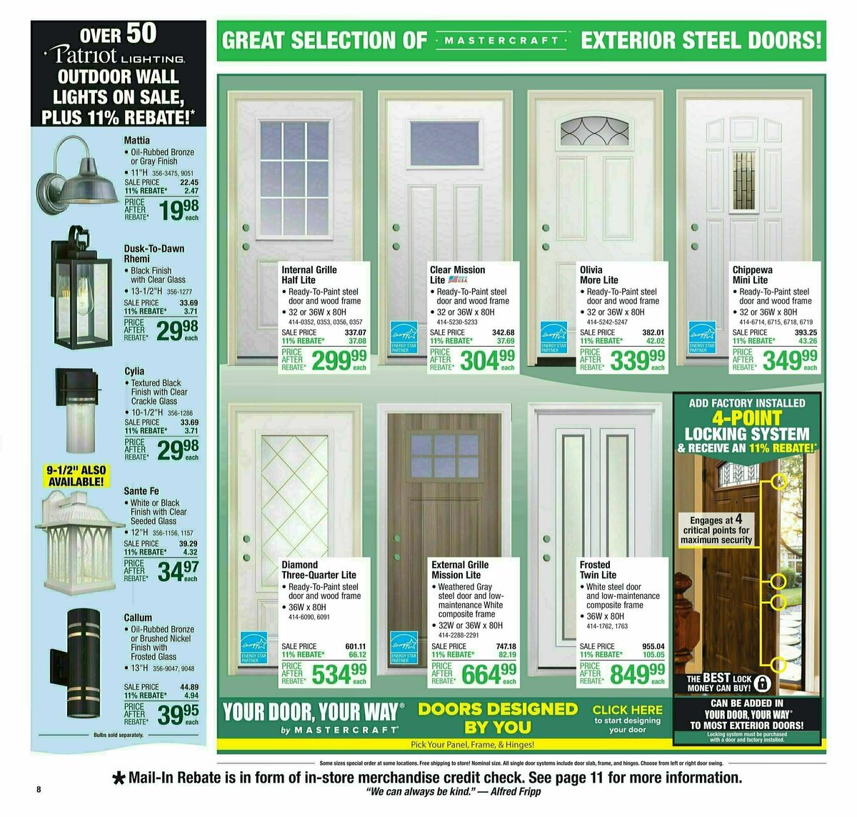 Menards 11% Rebate Sale Weekly Ad from March 20