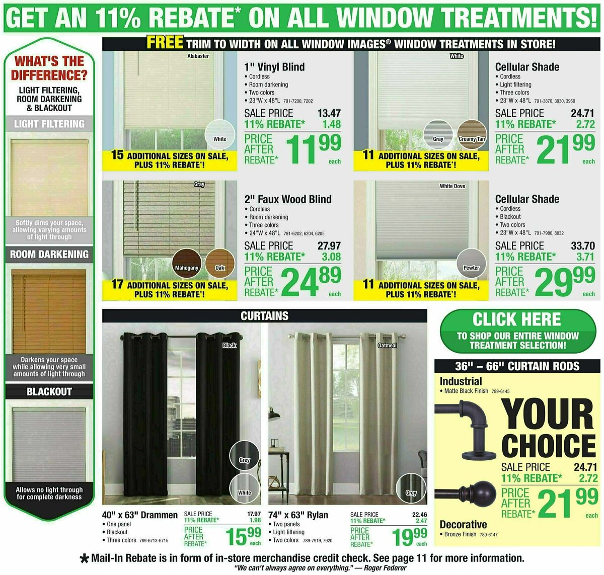 Menards 11% Rebate Sale Weekly Ad from March 20