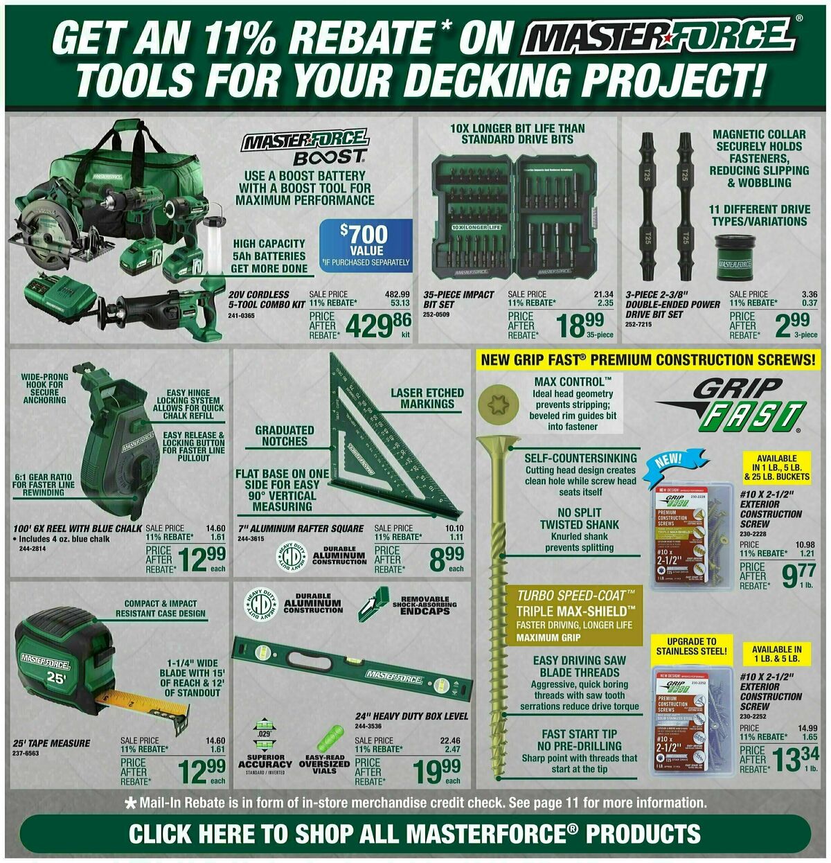 Menards 11% Rebate Sale Weekly Ad from March 20