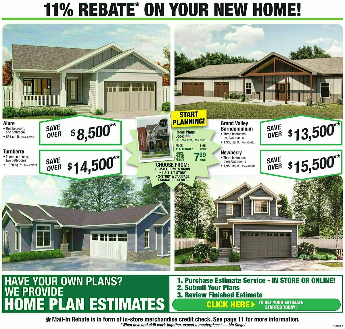 Menards 11% Rebate Sale Weekly Ad from March 27