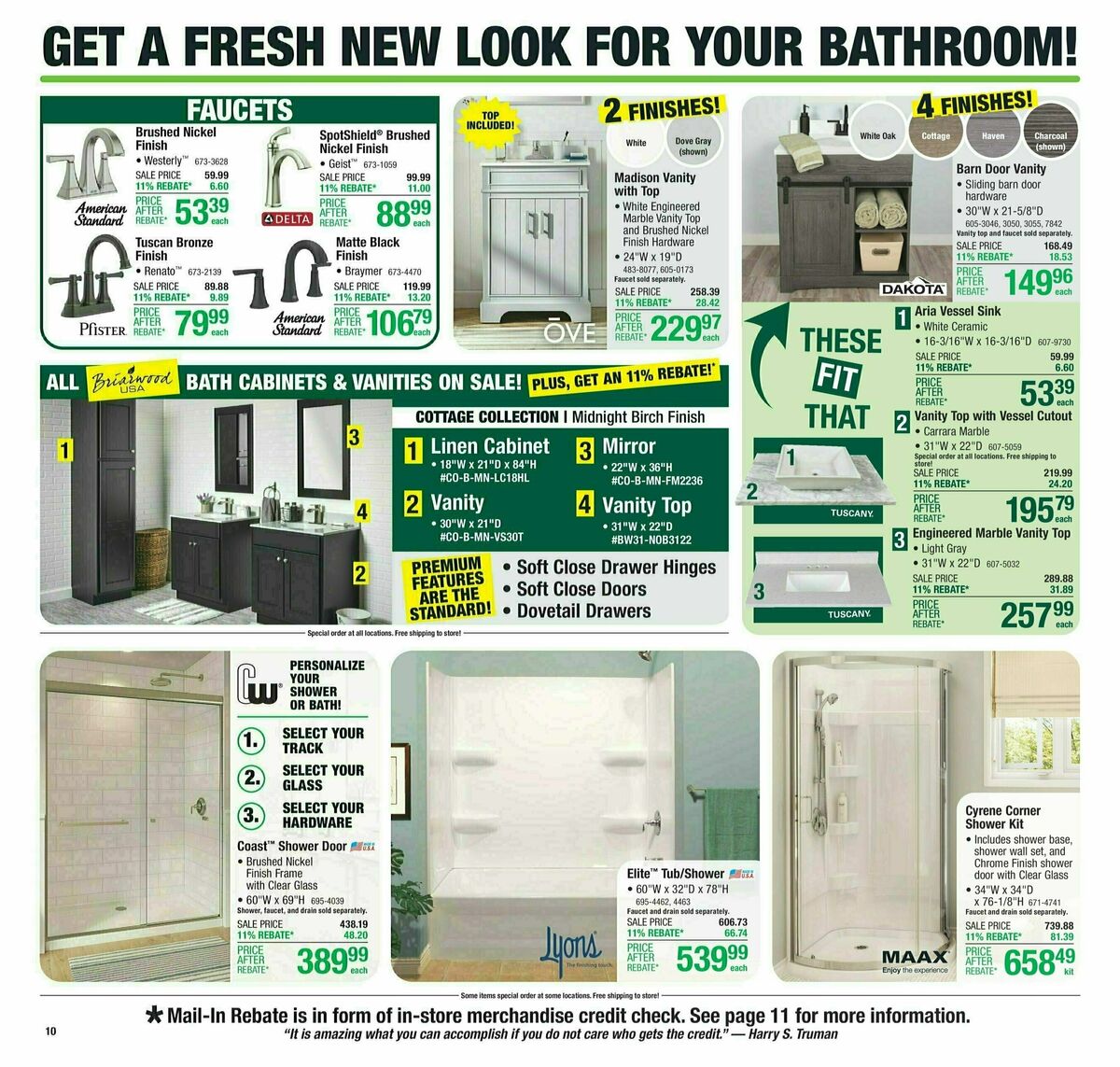 Menards 11% Rebate Sale Weekly Ad from March 27