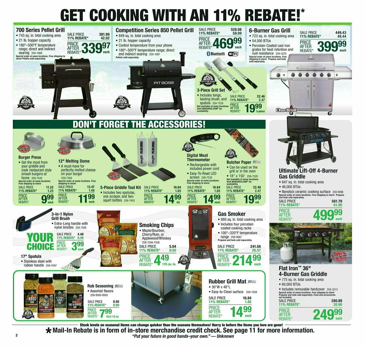 Menards 11% Rebate Sale Weekly Ad from March 27