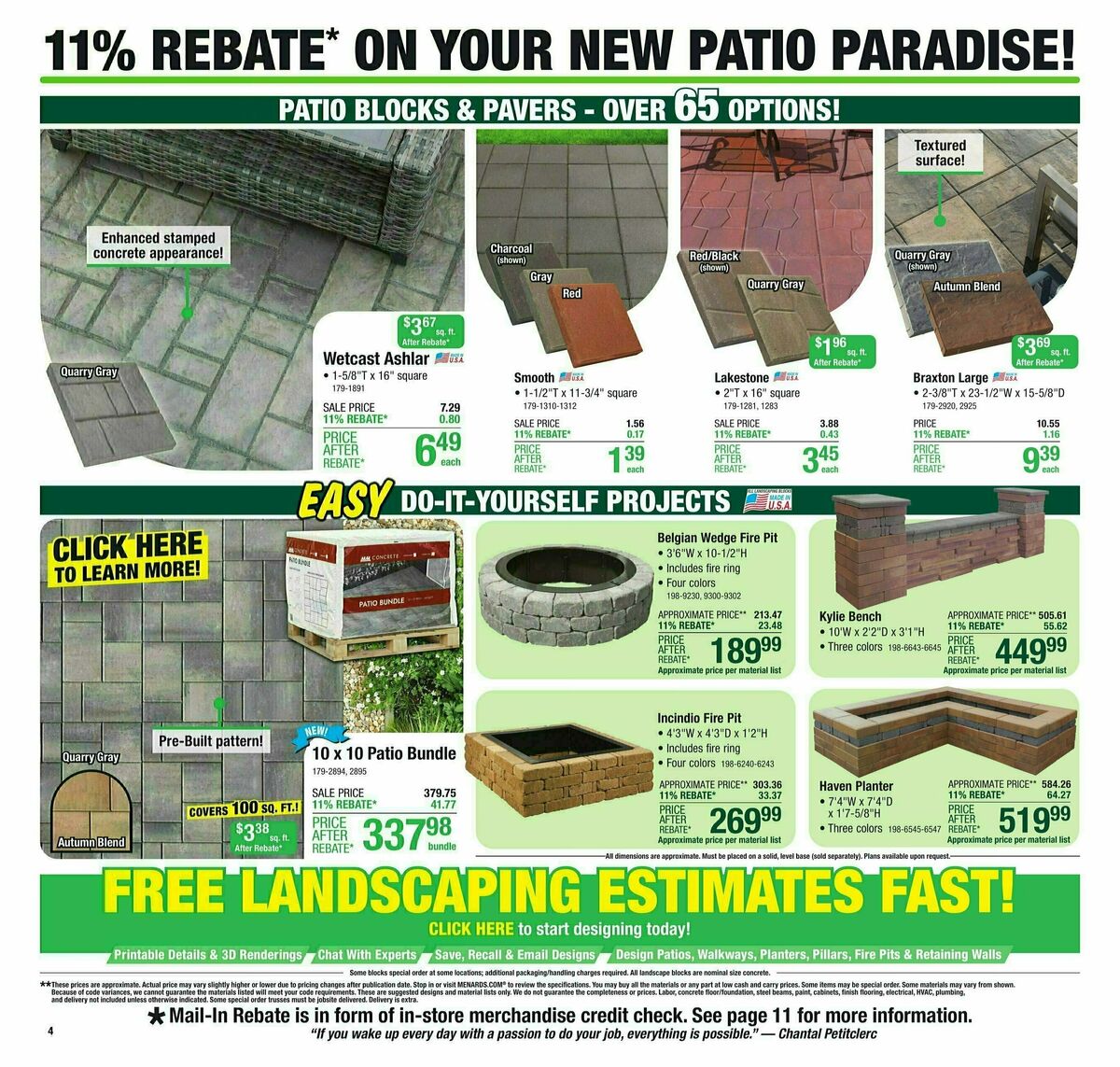 Menards 11% Rebate Sale Weekly Ad from March 27