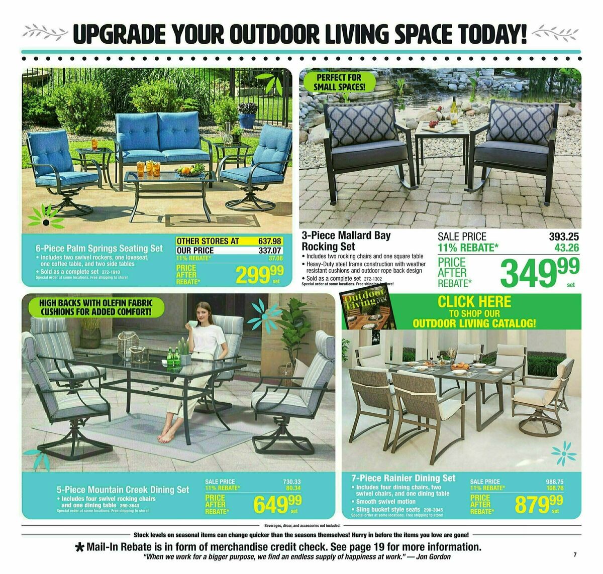 Menards 11% Rebate Sale Weekly Ad from April 3