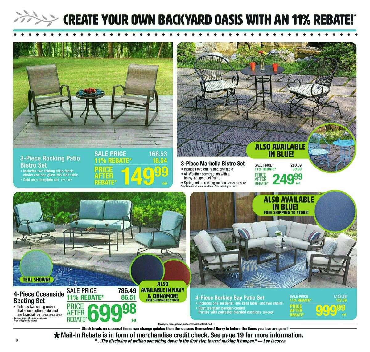 Menards 11% Rebate Sale Weekly Ad from April 3