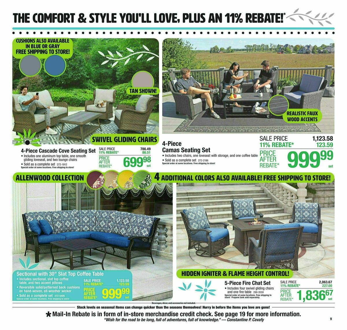 Menards 11% Rebate Sale Weekly Ad from April 3