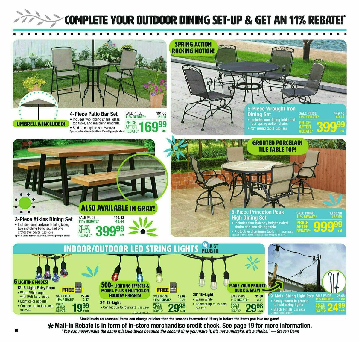 Menards 11% Rebate Sale Weekly Ad from April 3