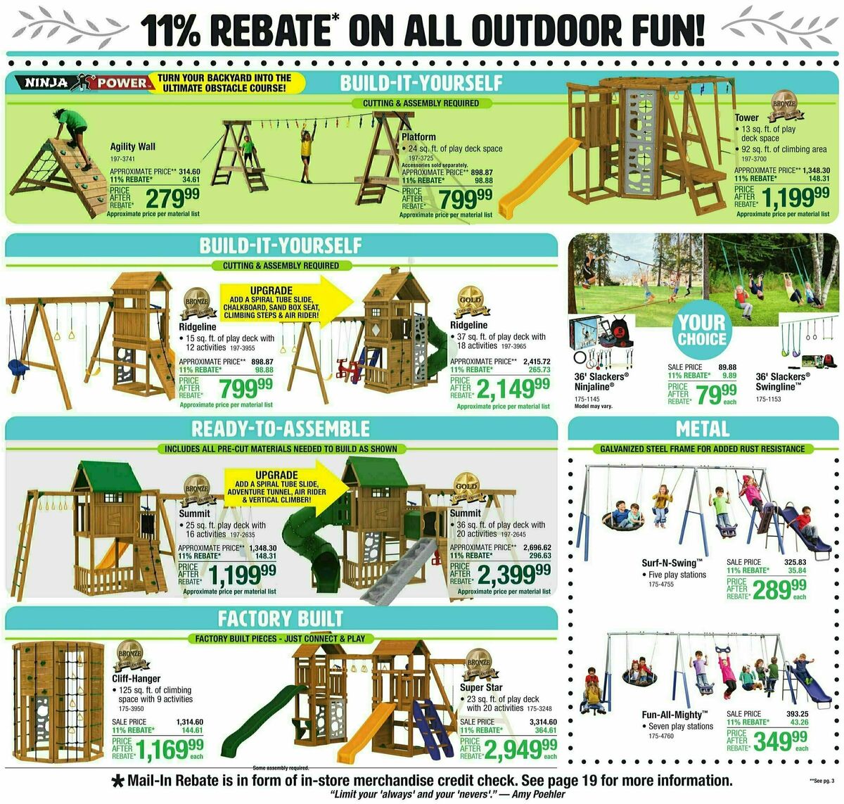 Menards 11% Rebate Sale Weekly Ad from April 3