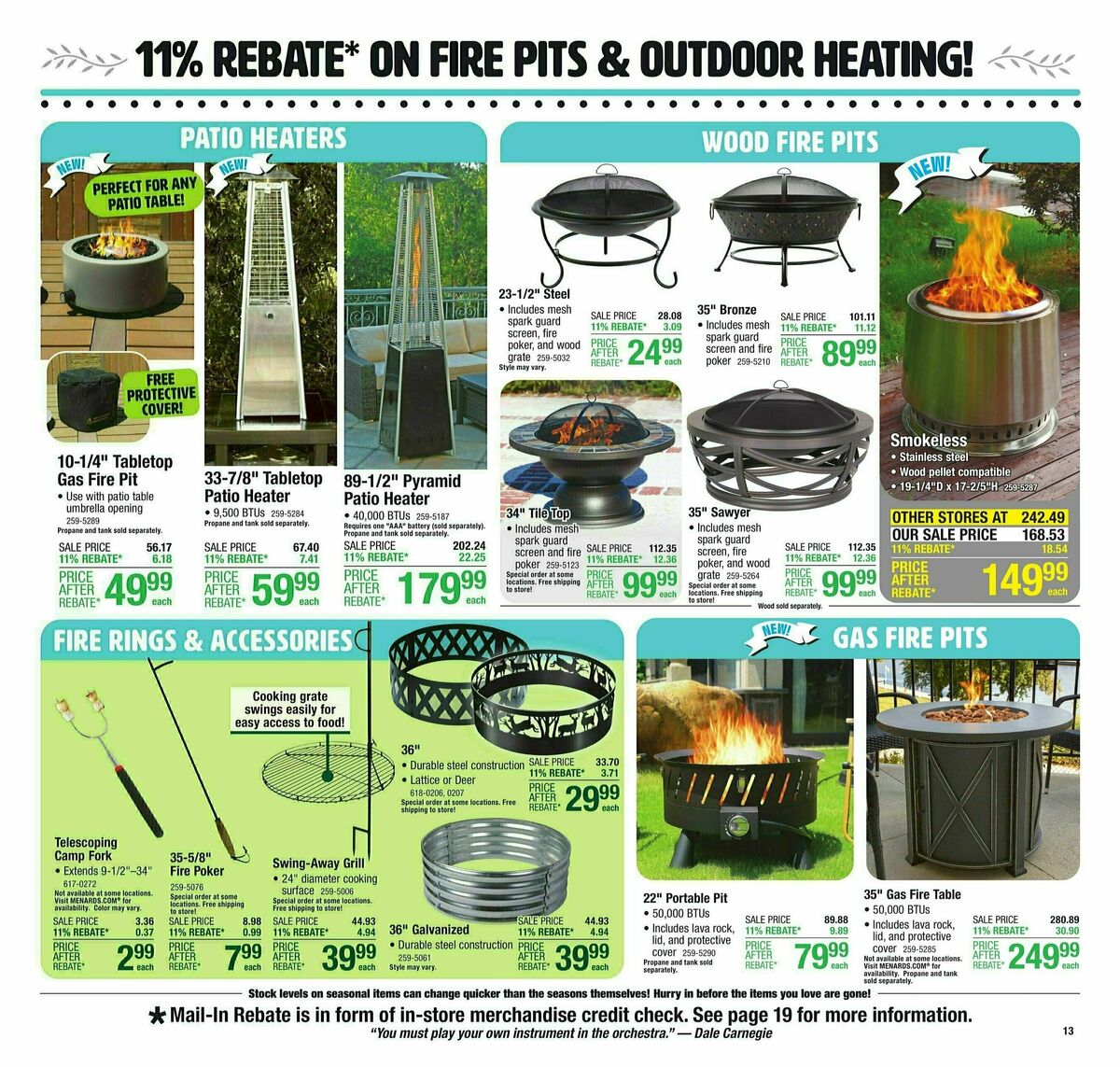 Menards 11% Rebate Sale Weekly Ad from April 3