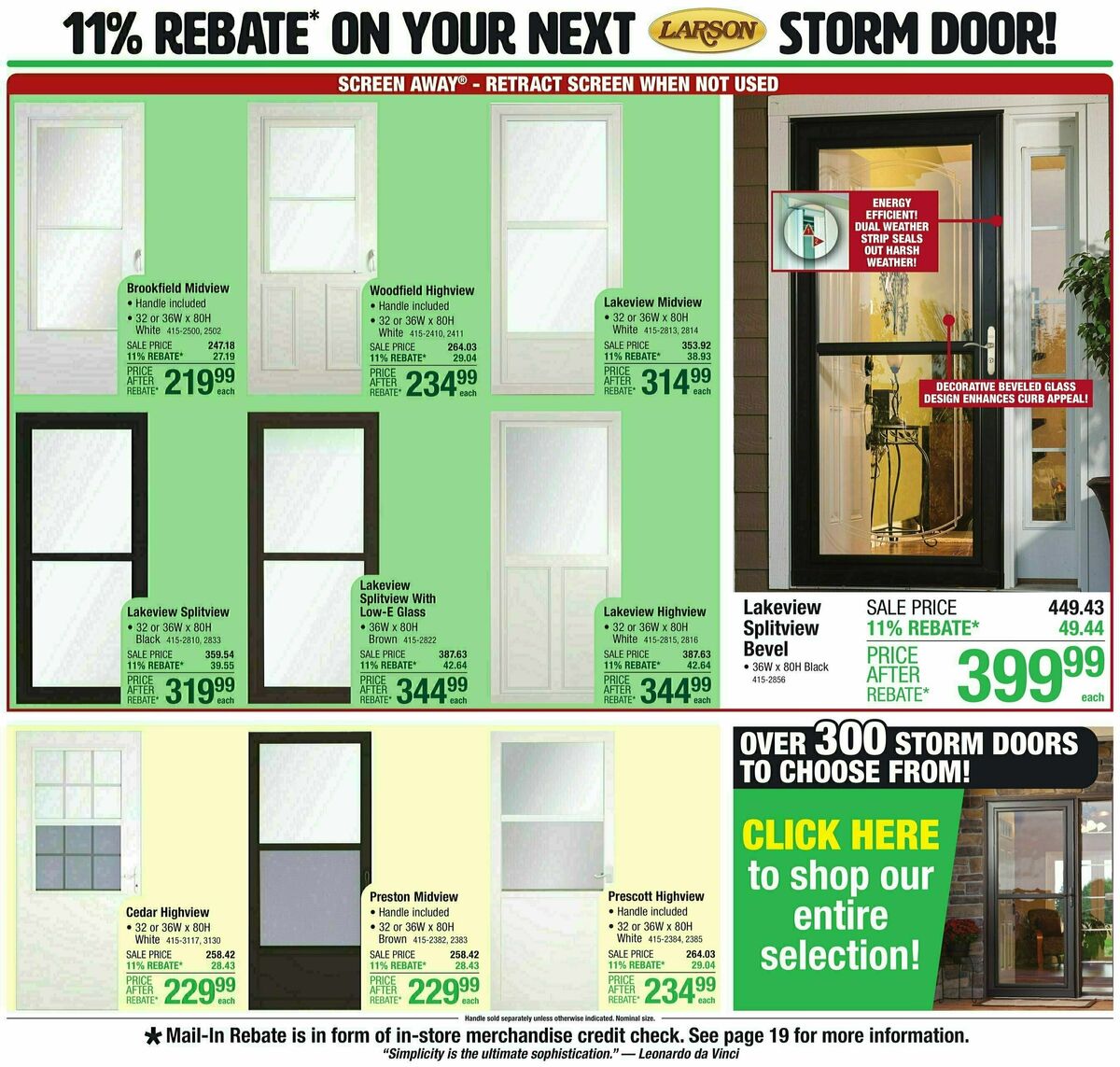 Menards 11% Rebate Sale Weekly Ad from April 3