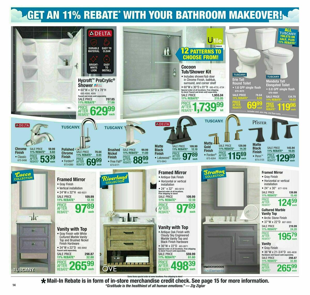 Menards 11% Rebate Sale Weekly Ad from April 10