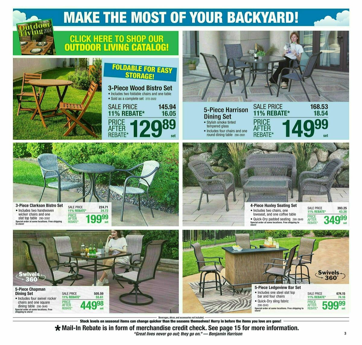 Menards 11% Rebate Sale Weekly Ad from April 10