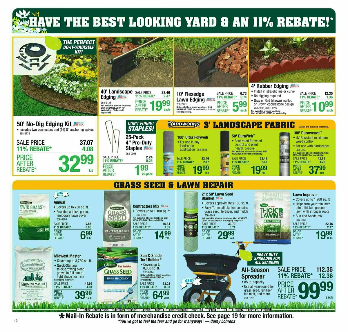 Menards Weekly Ad from April 24