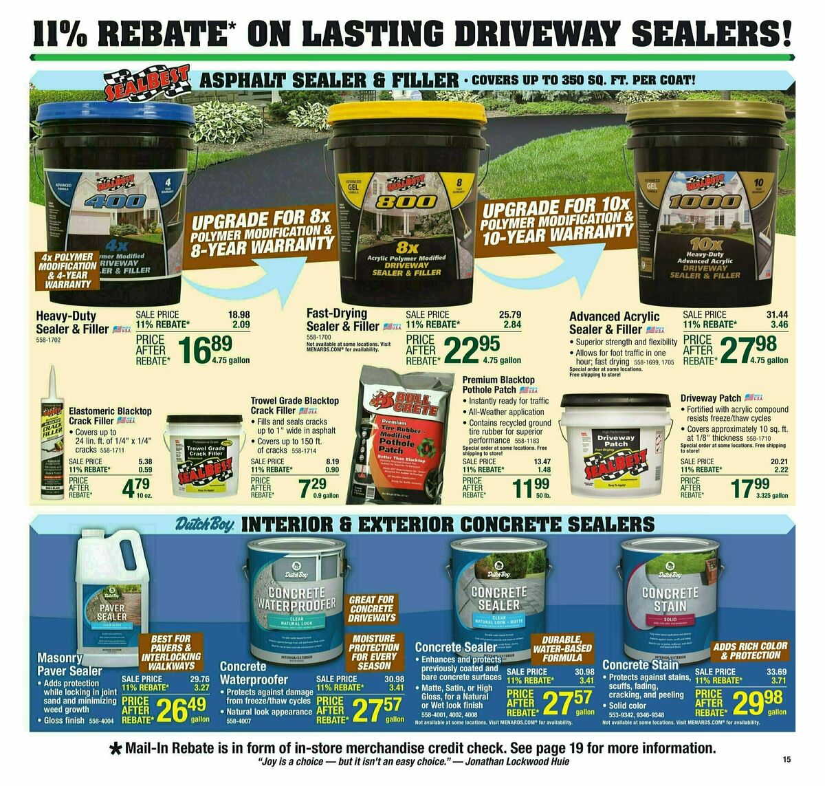 Menards Weekly Ad from April 24