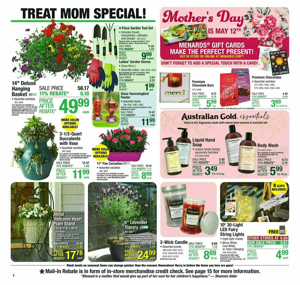 Menards Weekly Ad from May 1